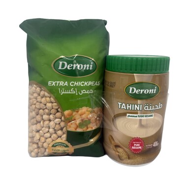 Deroni Tahini 400GR+Chickpeas 900GR