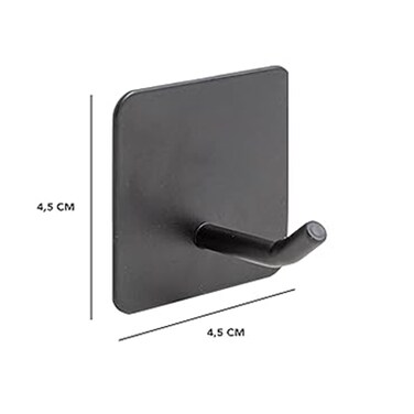 Black Stainless Steel Squre Tall Hook