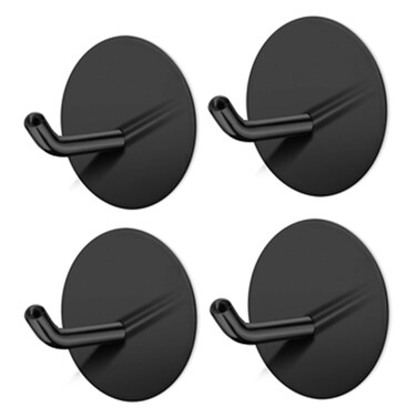 Black Stainless Steel Hook 2 Pieces