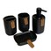Black Ceramc Bathroom Set