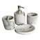 White Bathroom Set 4 Pieces White