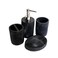 Black Bathroom 4 Pieces Black