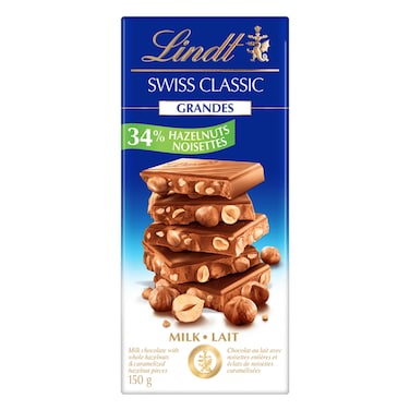 Lindt Grandes Milk Hazelnut 150GR