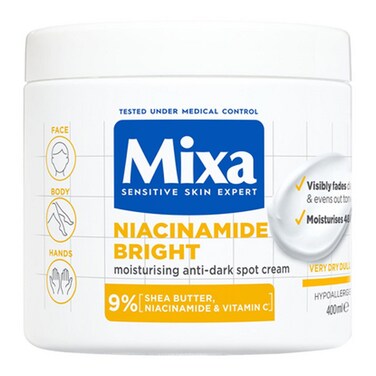 Mixa Niacinamide Bright Moisturising Anti-Dark Spot Cream 400ML