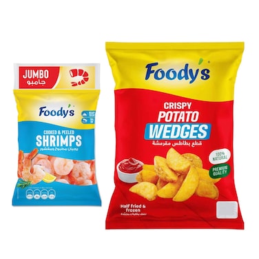 Foodys Shrimp Jumb400GR + Wedges 900GR