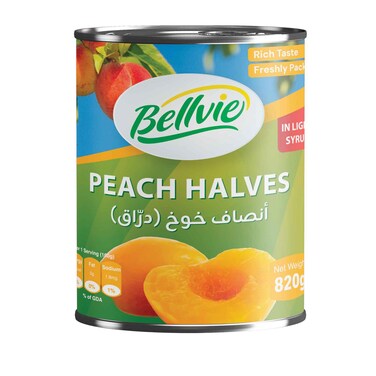 Bellvie Canned Peach Halves 820GR