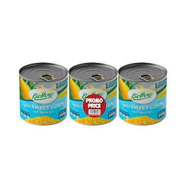 Bellvie Canned Corn Light 3X340GR