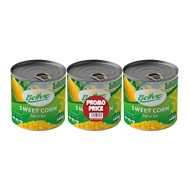 Bellvie Canned Corn 3X340GR