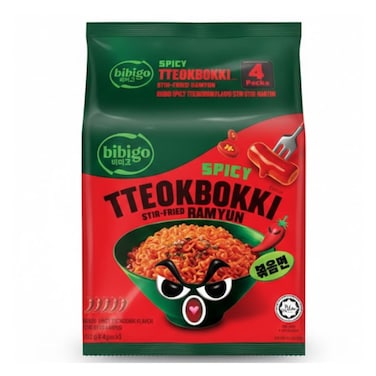 Bibigo Noodles Spicy Tteoboki 122GRX4