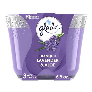 Glade Candle Lavender And Aloe 193GR