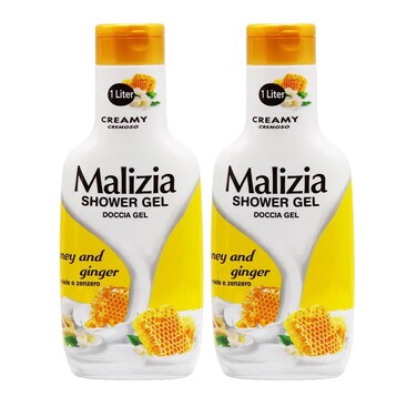 Malizia Shower Gel Honey And Ginger 1LX2