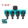 Total Plastic 4-Way Hose Connector