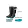 Total Rain Boots Black Size 45