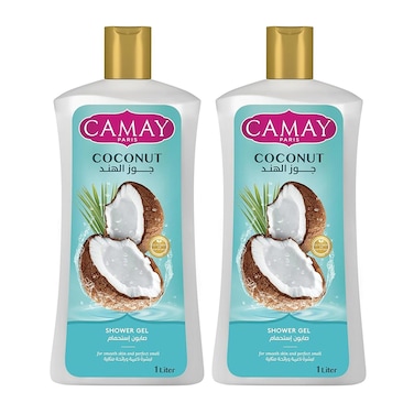 Camay Shower Gel Coconut 1LX2