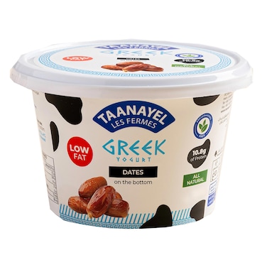 Taanayel Dates Greek Yogurt Low Fat 150GR