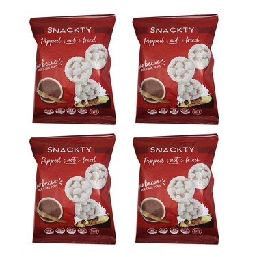 Snackty Rice Cake Pops Bbq 30GR 3+1