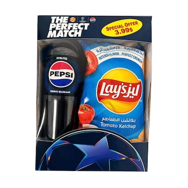 Lays Chips 155GR+Pepsi 1.25L Assorted