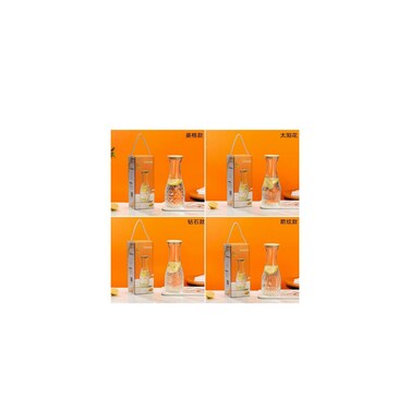 MT GLASS BOTTLE WITH COVER7.5*27.5