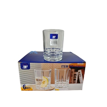 MT LONG GLASS CUP SET 68.3*9CM