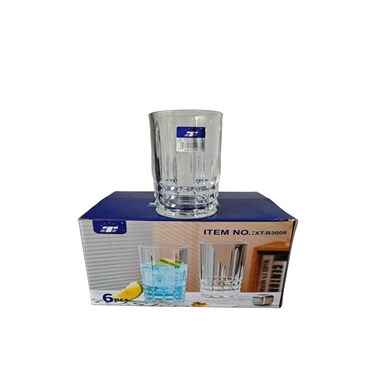 MT LONG GLASS CUP SET 67*14.5CM