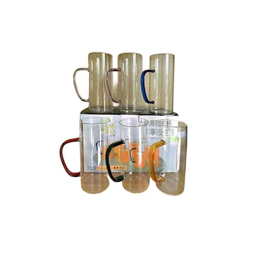 MT GLASS CUP + HANDLE SET66.5*12CM