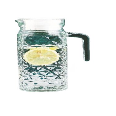 MT GLASS JUG WITH COVER8.2*23.5CM.