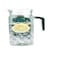 MT GLASS JUG WITH COVER8.2*23.5CM.