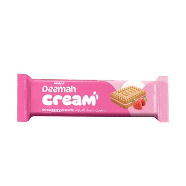 Deemah Biscuit Cream Strawberry 50GR