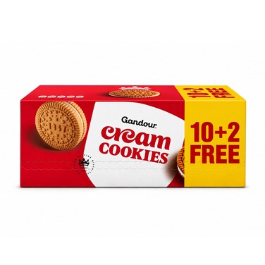 Gandour Cream Cookies Vanila 38GR 10+2