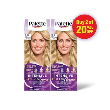 Palette Intensive Hair Color Cream With Liquid Keratin 9-0 Extra blonde 50MLX2