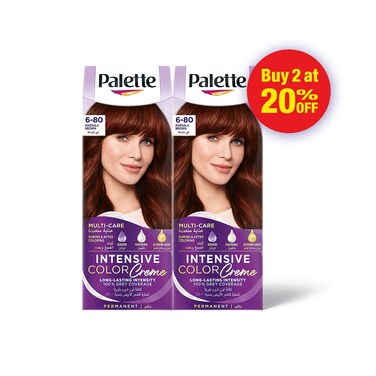 Palette Intensive Hair Color Cream With Liquid Keratin 6-80 Marsala Brown 50MLX2