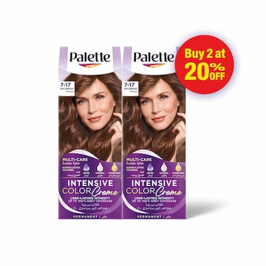 Palette Intensive Hair Color Cream With Liquid Keratin 7-17 Soft Brouje 50MLX2