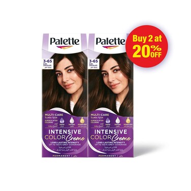 Palette Intensive Hair Color Cream With Liquid Keratin 3-65 Dark Chocolate 50MLX2