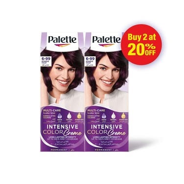 Palette Intensive Hair Color Cream With Liquid Keratin 6-99 Intensive Violet 50MLX2