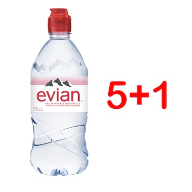 Evian Eau Minerale 750ML Pet 5+1