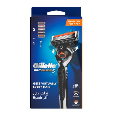 Gillette Pro Glide Handle + 5 Blades