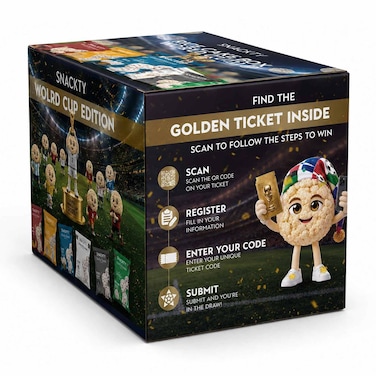 Snackty Rice Cake World Cup Box