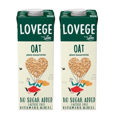 Sante Lovege Oat Drink No Added Sugar 1LX2