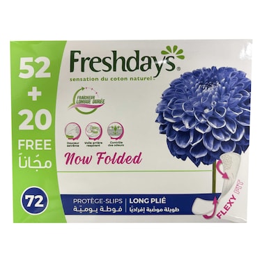 Freshdays Cotton Pantyl Long 52+20Sheets