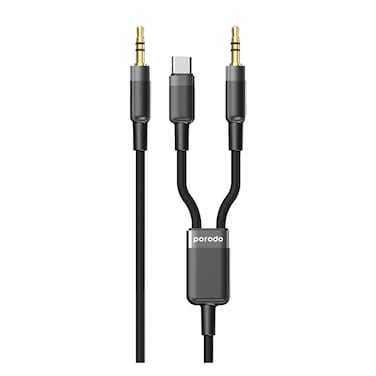 Porodo 2In1 Aux Typec Cable 1.2M