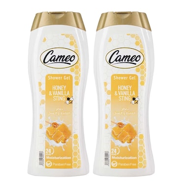 Cameo Shower Gel Honey And Vanilla 650MLX2