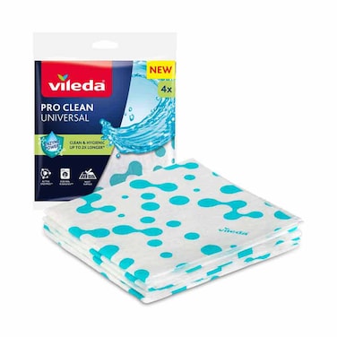 VILEDA PRO CLEAN UNIVERSL CLOTH 4PC