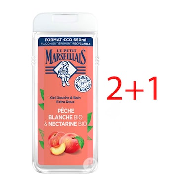 Le Petit Marseillais Peche Blanche Bio