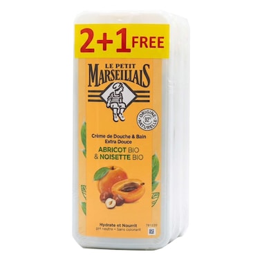 Lpm Show Gel Abricot Bio And Noisette 650ML 2+1