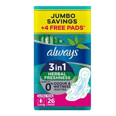 Always Ultra Thin Aloe Vera 26 Sheets