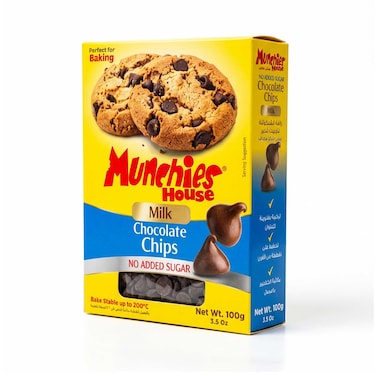 Munchies Milk Chocolate Chips Sugar Free 100GR