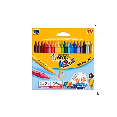 Plastic Crayons 18Pcs Blister