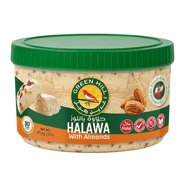 GREEN HILL ALMOND HALWA 454 GR