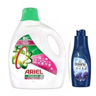 Ariel Laundry Gel 3.6KG With Downy 1L 