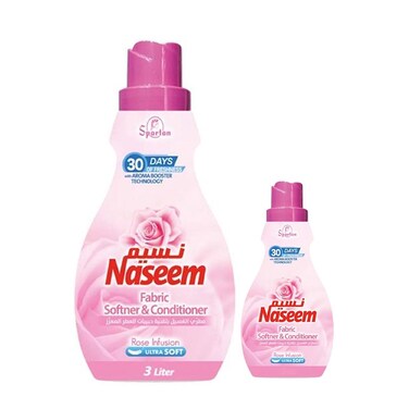 Naseem Fabric Softner Rose 3L+1L Free